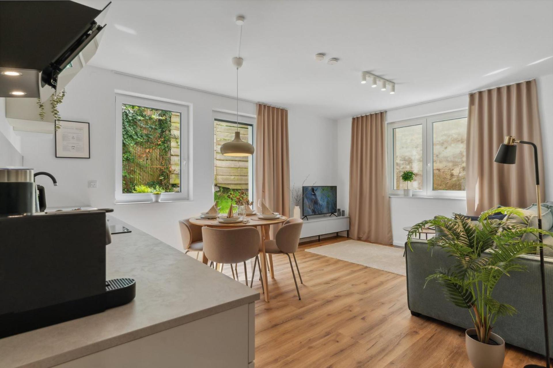 Deluxe Apartment In Bielefeld City Mit Parkplatz Und Terrasse Exterior foto